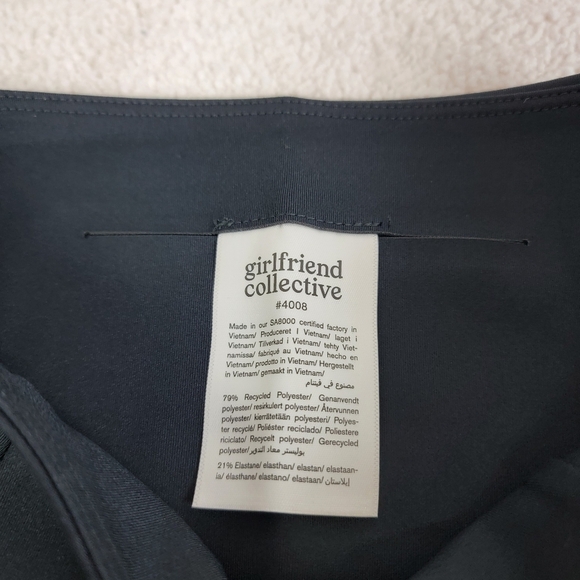 Girlfriend Collective Black High Rise 7/8 Compressive Leggings Sz XS NEW - Picture 8 of 9